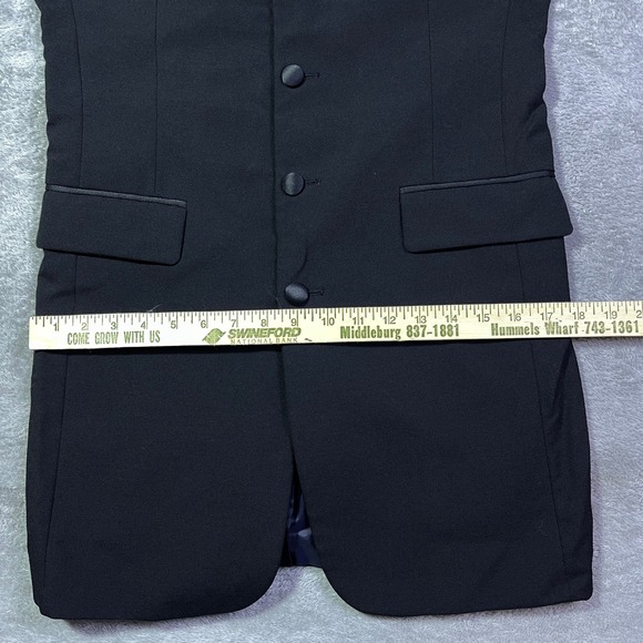 Chaps Ralph Lauren Men's Black Wool Formal Tuxedo Blazer Coat Made in USA Career - Picture 7 of 16